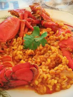 Una foto de Arroz caldoso de bogavante