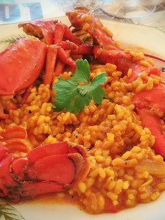 Una foto de Arroz caldoso de bogavante