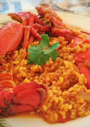 Una foto de Arroz caldoso de bogavante