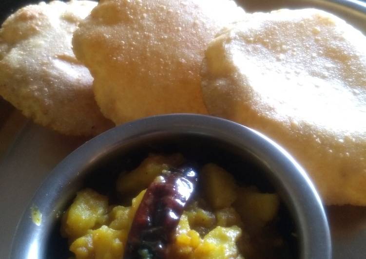 How to Prepare Homemade Bedmi puri &amp; Potato vegetable