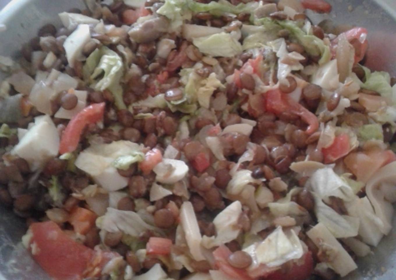 Ensalada fresca de lentejas