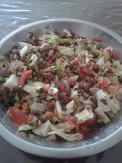 Una foto de Ensalada fresca de lentejas