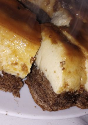 Una foto de Chocoflan