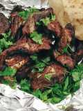 Grilled Lamb Chops over Charcoal