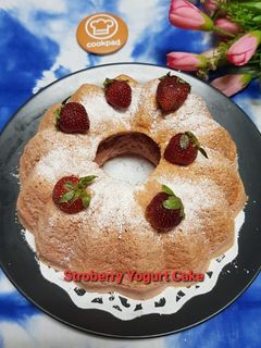 Foto resep Stroberry Yogurt Cake