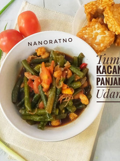 Foto resep Tumis Kacang Panjang Udang
