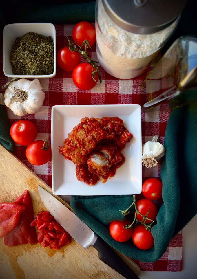 Una foto de Bacalao con tomate 🍅!!