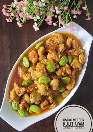 Foto resep Oseng Mercon Kulit Ayam
