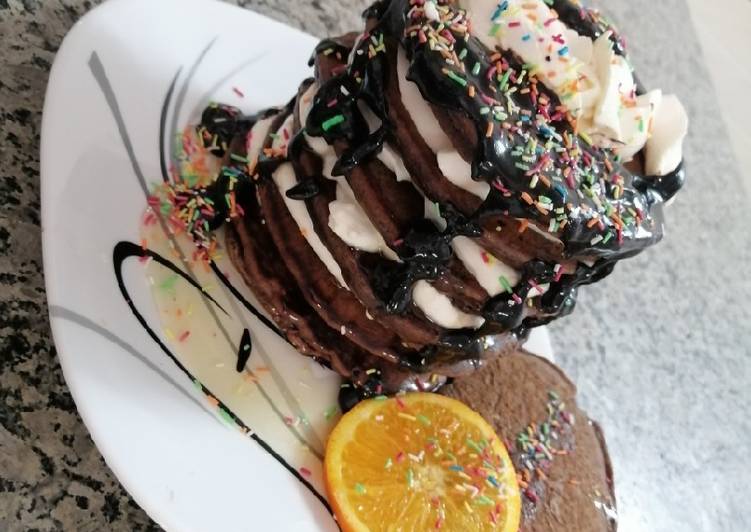 پنکیک کاکائویی دستورپخت توسط Lady Yasna کوکپد