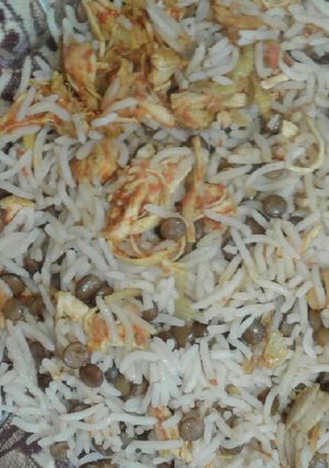 عکسی از دستور عدس پلو