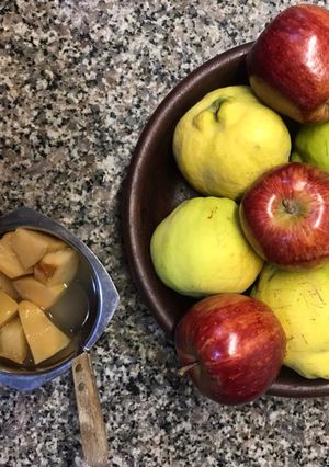 Una foto de Compota de membrillo y manzana 🍎