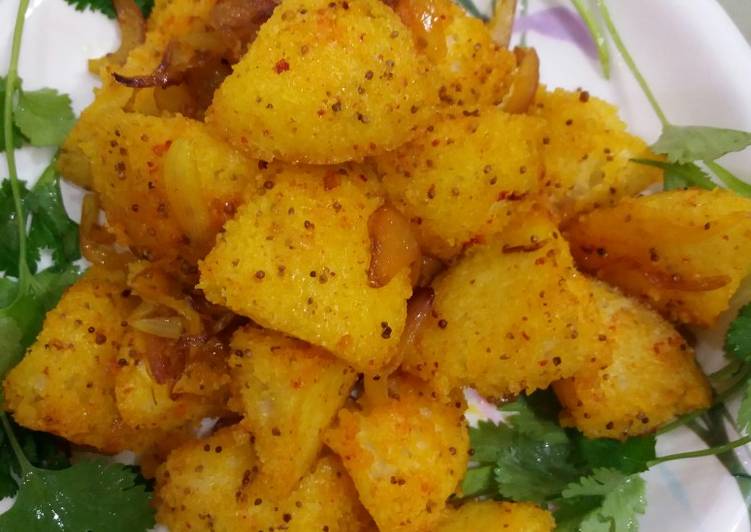 Fried masala Idli