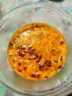 عکسی از دستور سوپ رشته