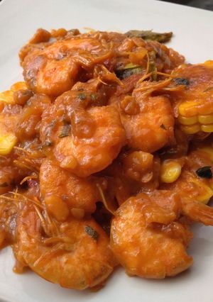 Foto resep Udang Saos Padang
