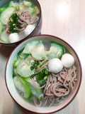 絲瓜鱈魚丸蕎麥湯麵