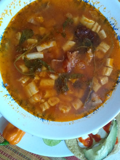 Una foto de Sopa de médula