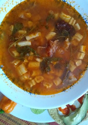 Una foto de Sopa de médula