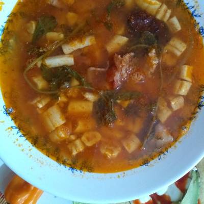 Sopa de médula Receta de Alma Patricia Reséndiz- Cookpad