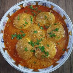 A picture of Mughlai Egg Korma.