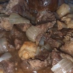A picture of Chilfray Iraqi beef stew.