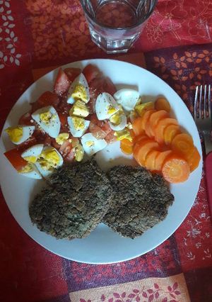 Una foto de Hamburguesas de arroz y acelga