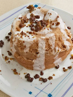 Una foto de Mugcake de calabaza