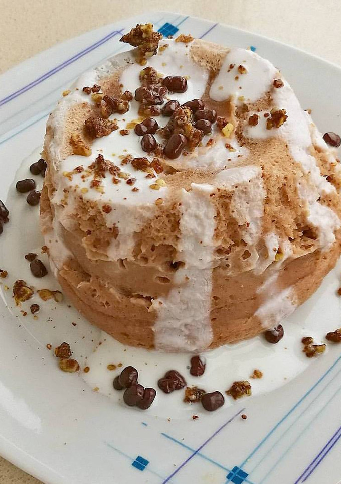 Una foto de Mugcake de calabaza