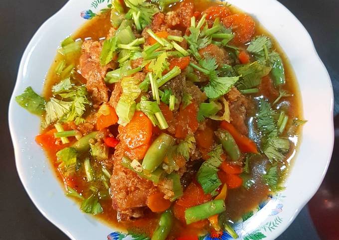 40. Ayam Masak Kecap Buncis Wortel