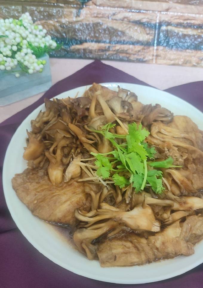 舞菇豆皮燒 食譜與作法 by 鄭恬 - Cookpad