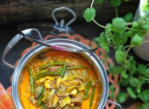 Foto resep Gulai Jantung Pisang Kacang Panjang