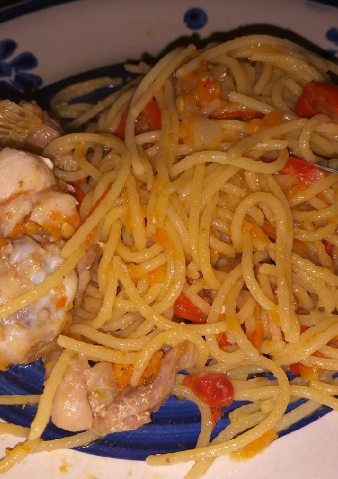 Una foto de Fideos salteados