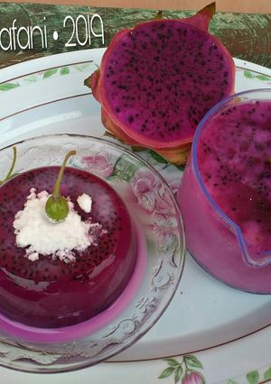 Foto resep Puding Naga Susu