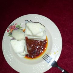 A picture of Yam & stew 😋.