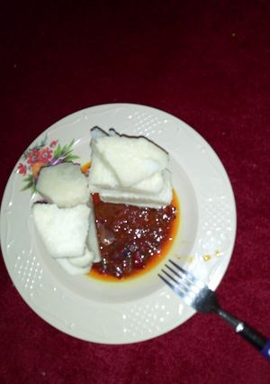 A picture of Yam & stew 😋.