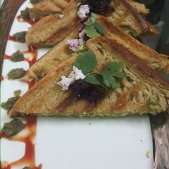 A picture of Grilled Broccoli Cheese Sandwich.
