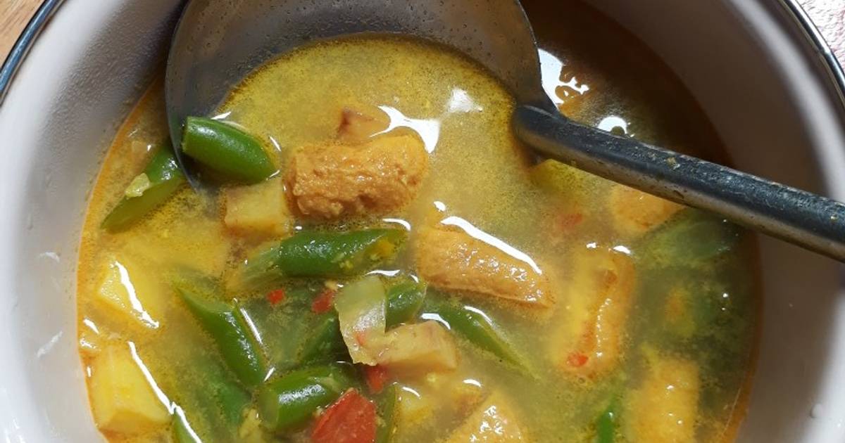 Resep Sayur Kentang Tahu Buncis Kuah Santan Sederhana Non Msg Oleh