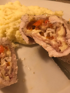 Una foto de Pechuga rellena al horno