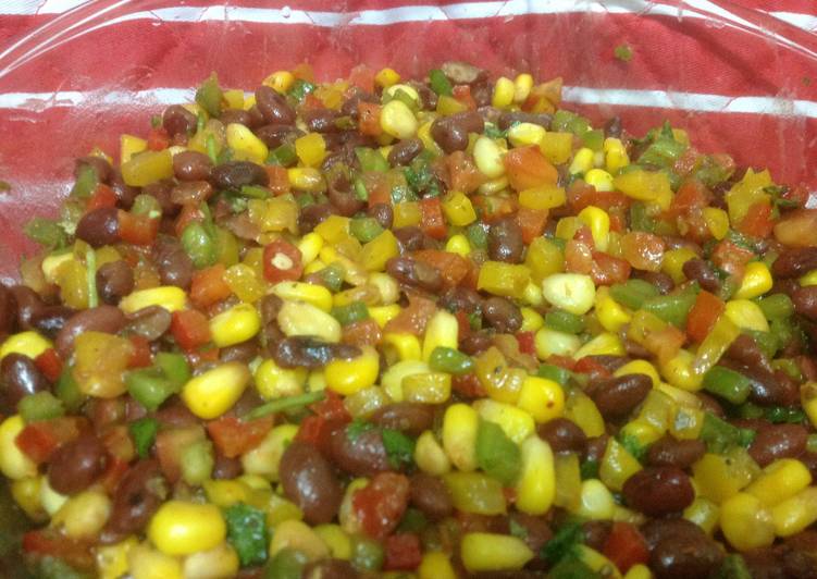 Steps to Make Ultimate Mexican corn and bean salad