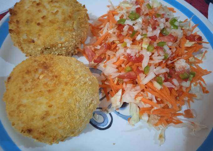 Bolas de arroz rellenas de camarón en horno freidora airfryer Receta de  Carmen Palomino- Cookpad