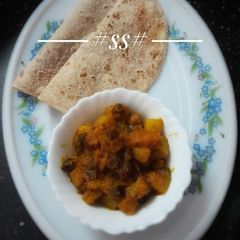 Chole Potato Pumpkin sabji A picture of Chole Potato Pumpkin sabji.