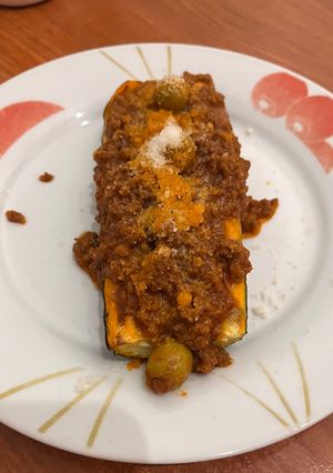 Una foto de Calabacines Rellenos de Carne Molida