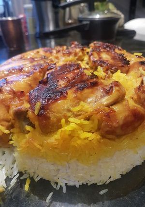 عکسی از دستور ته انداز مرغ