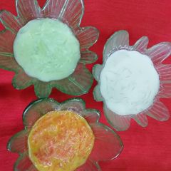 A picture of Tri-colour kheer.