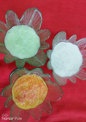 A picture of Tri-colour kheer.