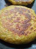 Pan🥯de plátano🍌y maiz🌽sin harinas en sartén🍳🥯🌽