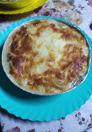 صورة لوصفة معكرونه بالوايت صوص على طريقتي 😋