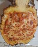 Piña con Camarones Gratinados