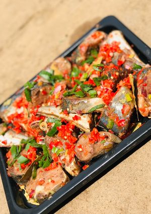 A picture of Baked fish.