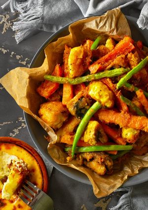 A picture of Masala Crispy Vegetables.