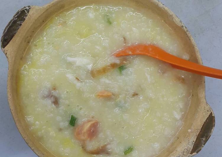 Steps to Make Homemade Easy Chicken Congee